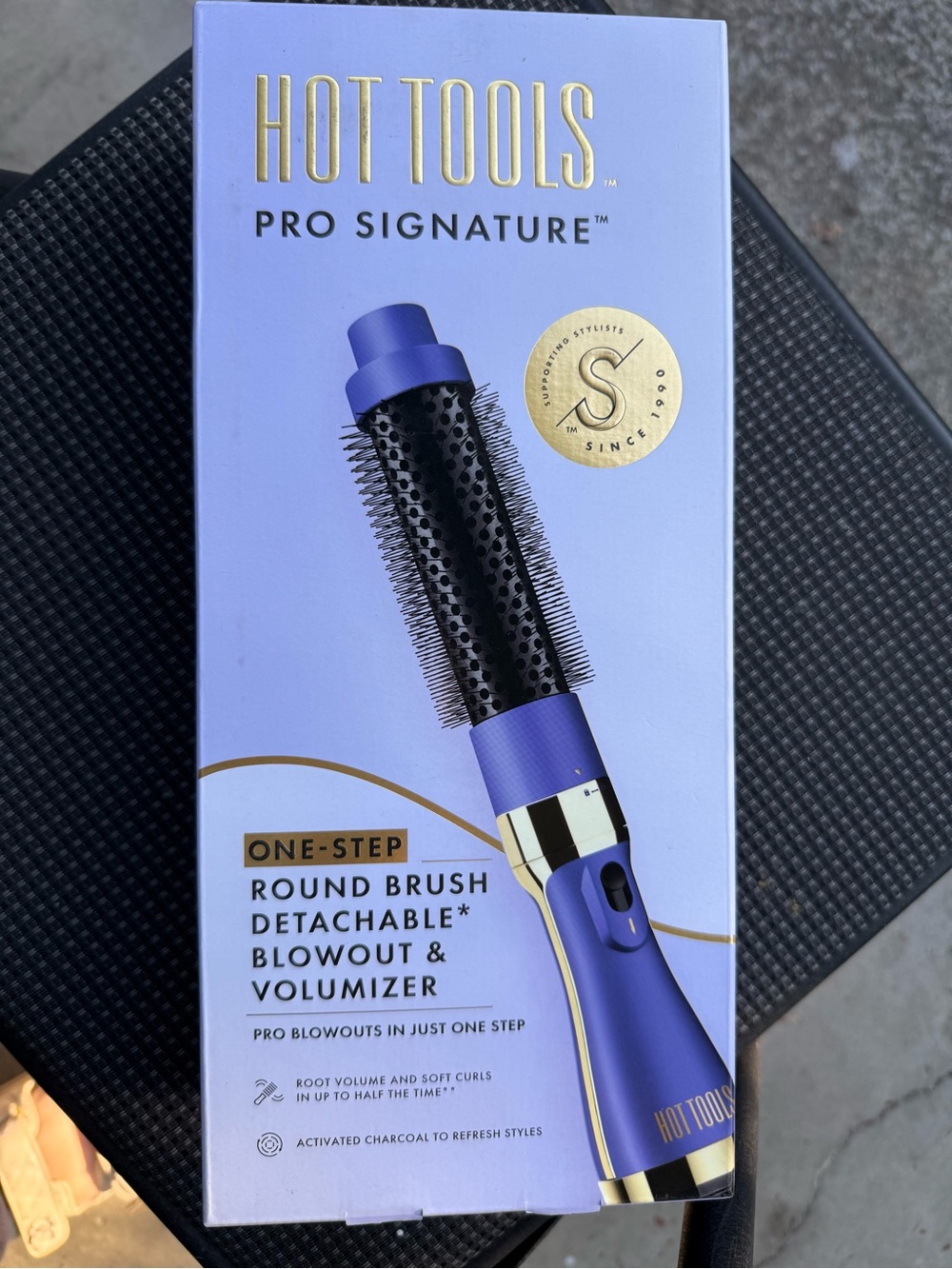 Pro Signature One-Step Round Brush Detachable Blowout - Purple